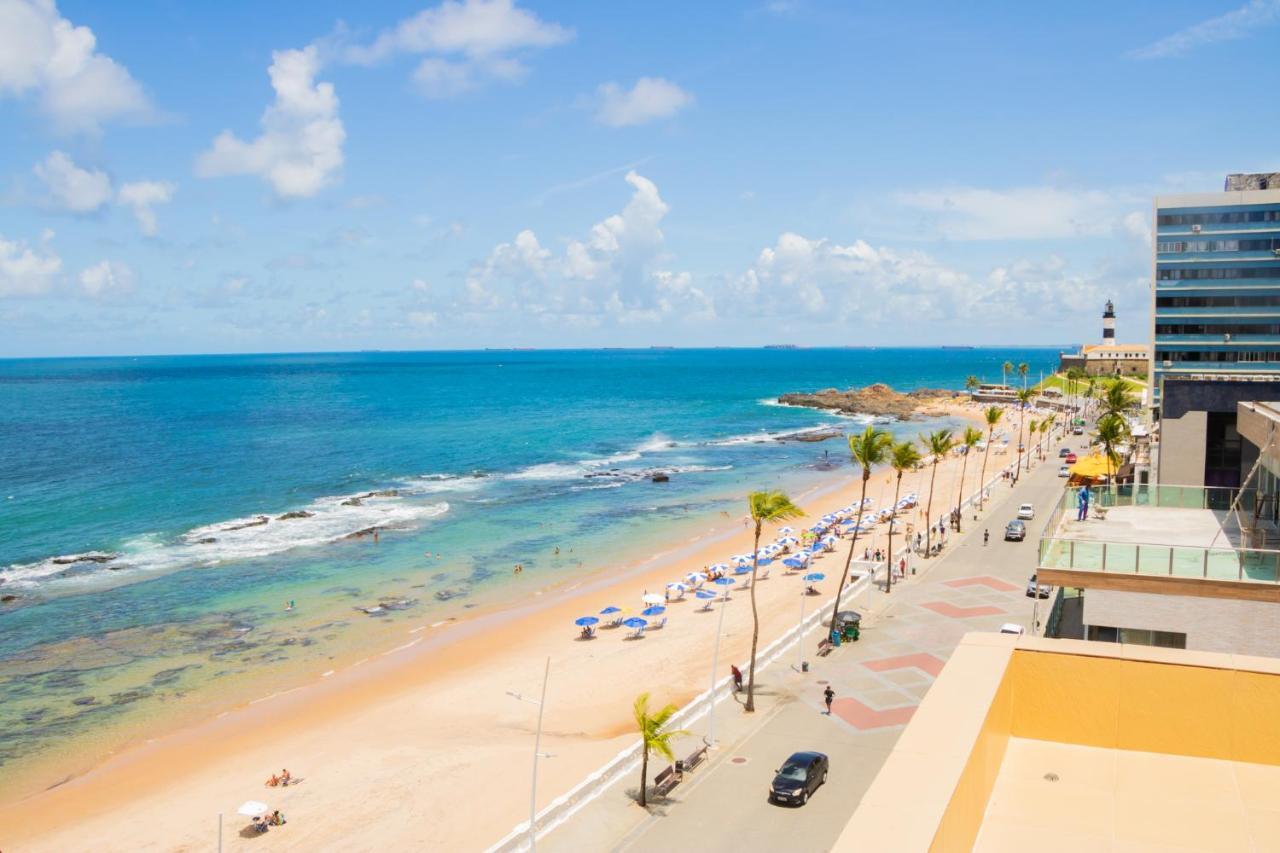 Belissimo Flat Direto Na Praia Da Barra - Flat Beira Mar No Circuito Do Carnaval Salvador Exterior photo