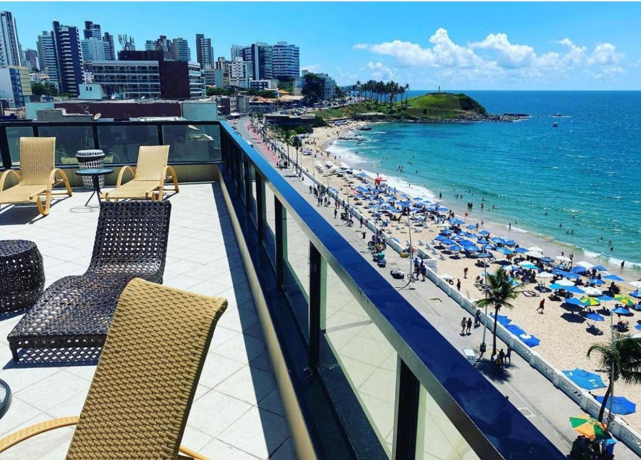 Belissimo Flat Direto Na Praia Da Barra - Flat Beira Mar No Circuito Do Carnaval Salvador Exterior photo